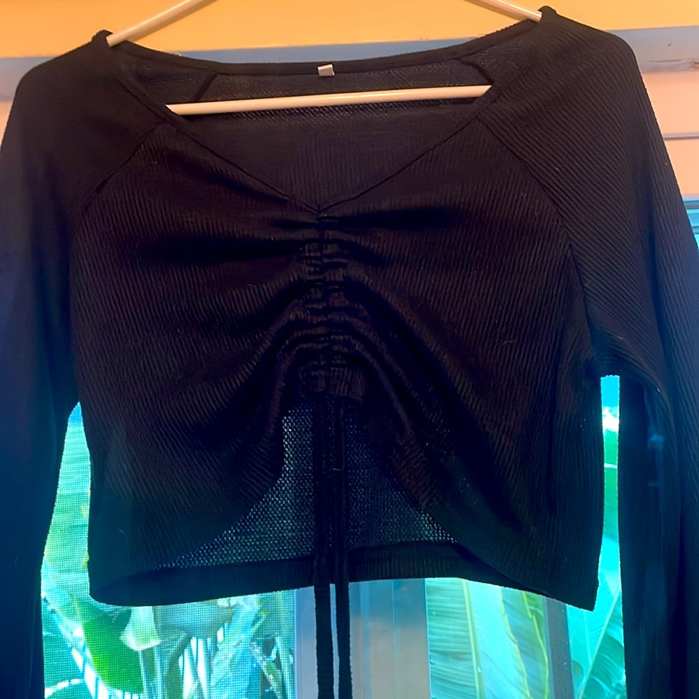 NWOT FLAWLESS Thermal Waffle Crop (S)
